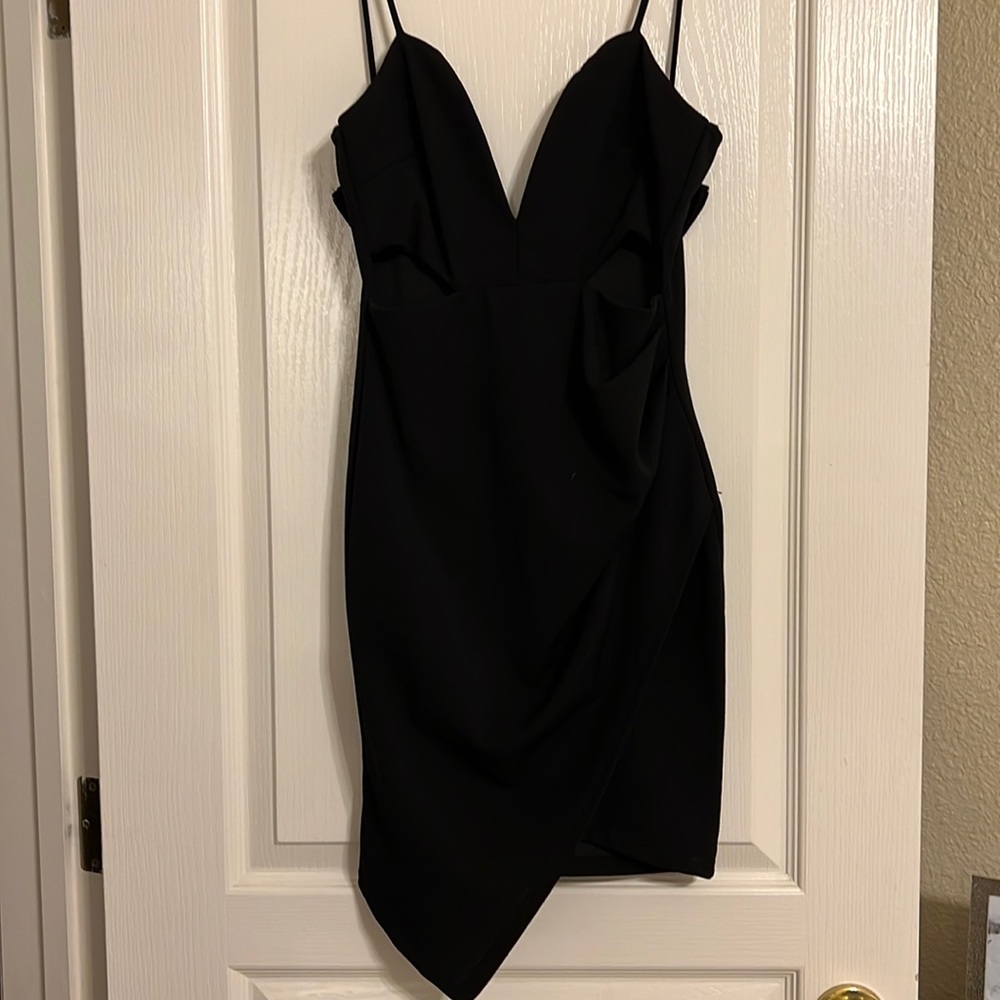 N neck mini dress